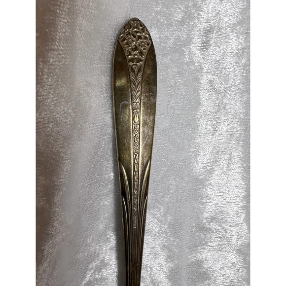 National Silver Co. Siverplate 1930's Princess Royal Pie Server Slotted Serving - Picture 2 of 7